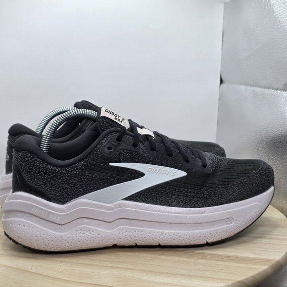 Womens Size 10.5 B - Brooks Ghost Max 2 1204201B077 Black Running Shoes Sneakers - Picture 3 of 10